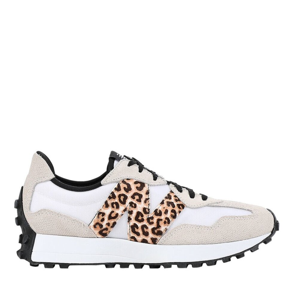 NEW BALANCE 327 Sneakers LEOPARD Beige Running Shoes size 10 Animal Print Preppy